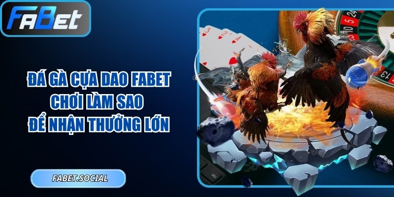 Đá Gà Cựa Dao FABET: Chơi Làm Sao Để Nhận Thưởng Lớn