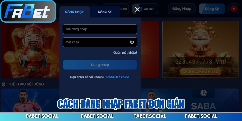 Đăng Nhập Fabet - Thỏa Sức Tham Gia Cá Cược Online 2026