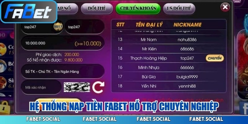 Nạp Tiền FABET: Hướng Dẫn Thực Hiện Từng Phương Thức